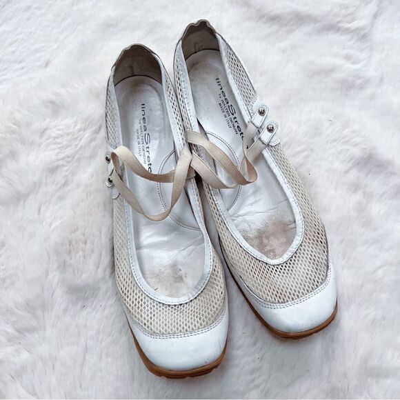 Linea Stretch by Walter Genuin Slip On Golf Shoes White Made in Italy womens 8 - Picture 1 of 9